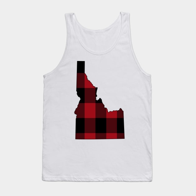 Idaho in Red Plaid Tank Top by somekindofguru